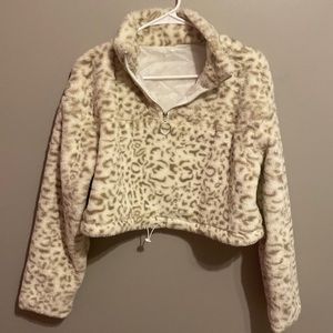 Shein cropped quarter zipped